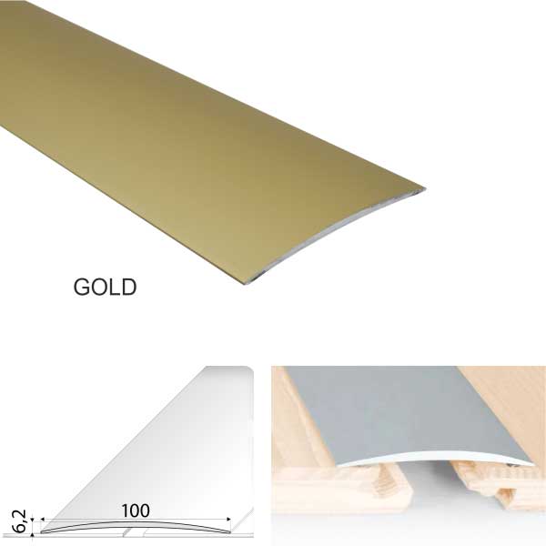 Door Threshold Floor Trim for wooden, laminate, vinyl, Tiled Floors Self Adhesive Aluminium