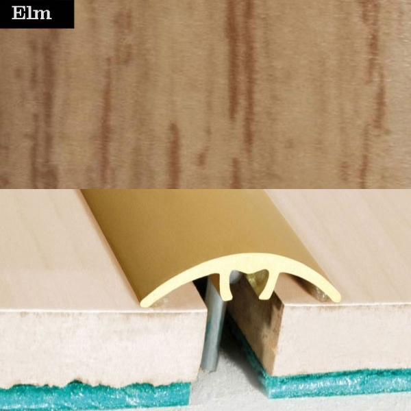 Door Threshold for Connecting Wooden, Laminate, Carpet, Vinly Floors Aluminium Wood Effect