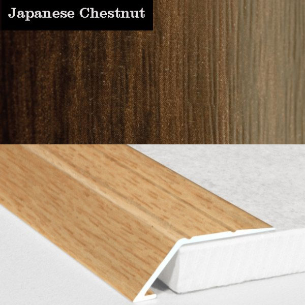 Door Threshold Ramp Self Adhesive Aluminium Wood Effect