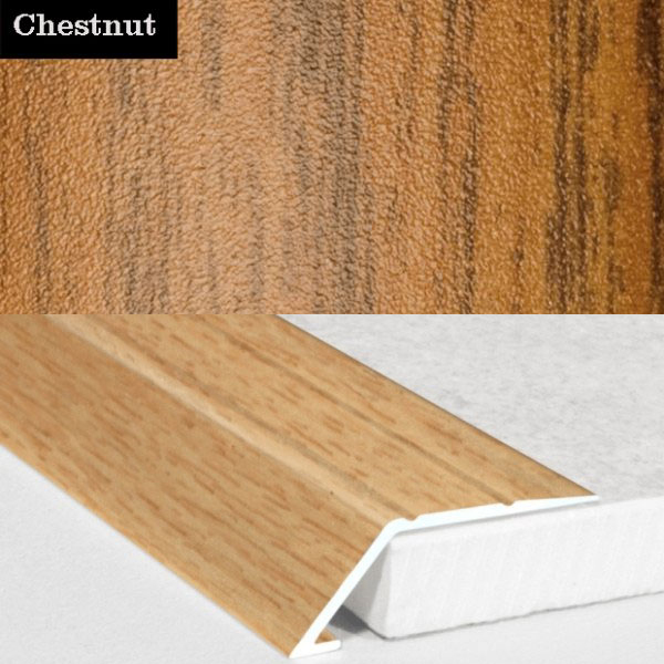 Door Threshold Ramp Self Adhesive Aluminium Wood Effect