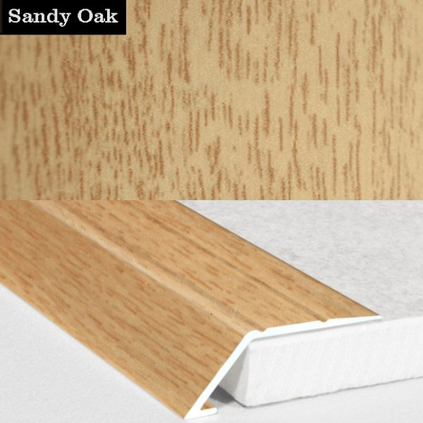 Door Threshold Ramp Self Adhesive Aluminium Wood Effect