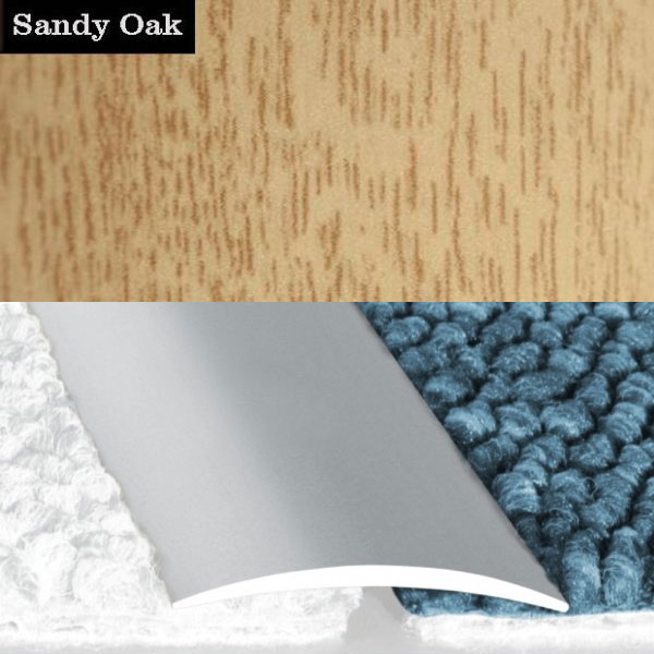 Door Thresholds Flat Self Adhesive Aluminium Wood Effect