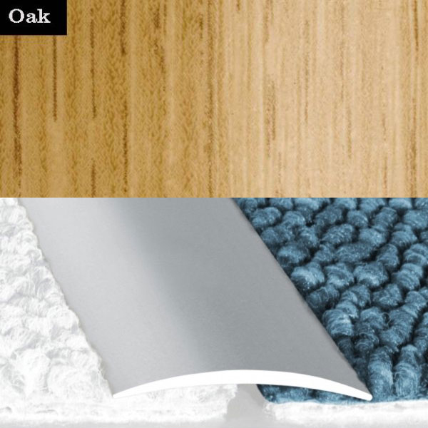 Door Thresholds Flat Self Adhesive Aluminium Wood Effect