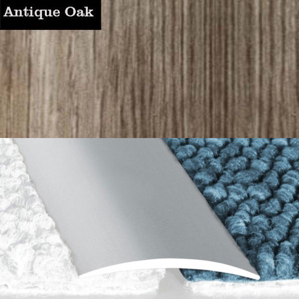Door Thresholds Flat Self Adhesive Aluminium Wood Effect