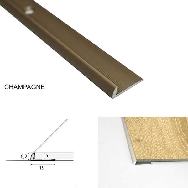 Door Thresholds for Luxury Click Vinyl Flooring Aluminium