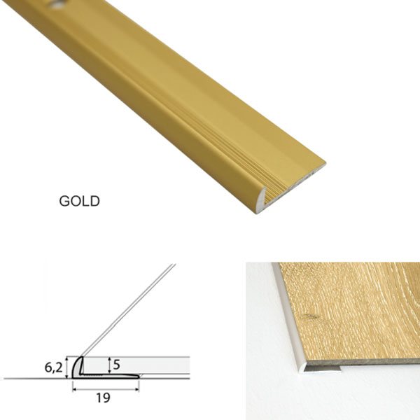Door Thresholds for Luxury Click Vinyl Flooring Aluminium
