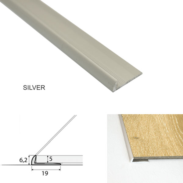 Door Thresholds for Luxury Click Vinyl Flooring Aluminium