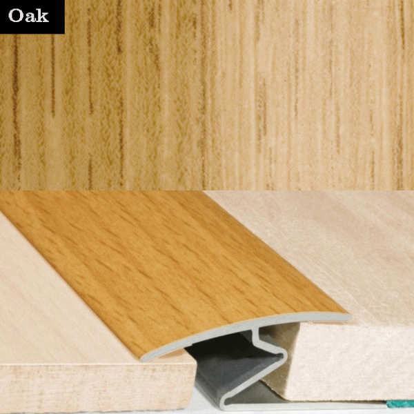 Door Thresholds For Vinyl, Carpet, Laminate, Wooden Floors Aluminium Wood Effect