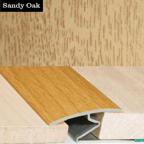 Door Thresholds For Vinyl, Carpet, Laminate, Wooden Floors Aluminium Wood Effect
