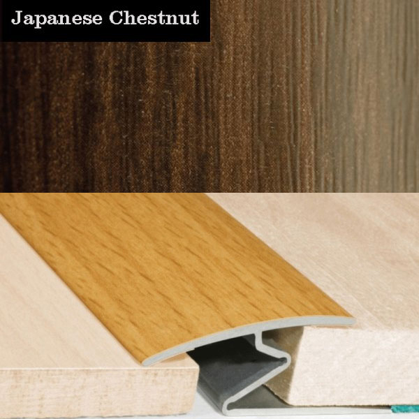 Door Thresholds For Vinyl, Carpet, Laminate, Wooden Floors Aluminium Wood Effect