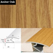 Door Thresholds For Vinyl, Carpet, Laminate, Wooden Floors Aluminium Wood Effect