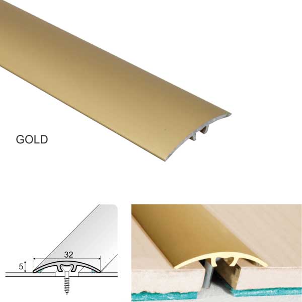 Door Thresholds for Wood, Laminate, Carpet & Tiled Flooring Aluminium