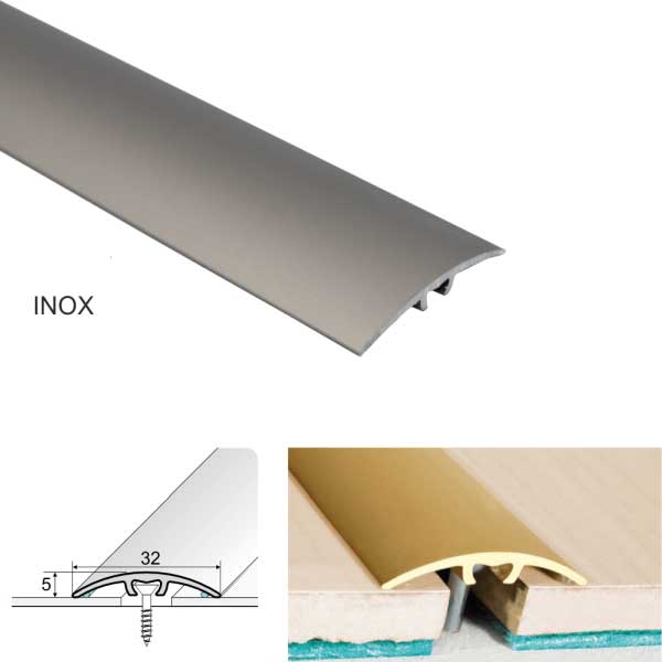 Door Thresholds for Wood, Laminate, Carpet & Tiled Flooring Aluminium