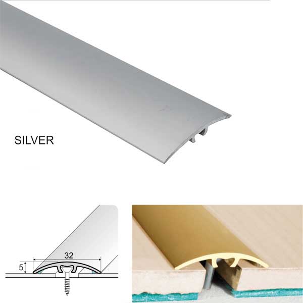 Door Thresholds for Wood, Laminate, Carpet & Tiled Flooring Aluminium