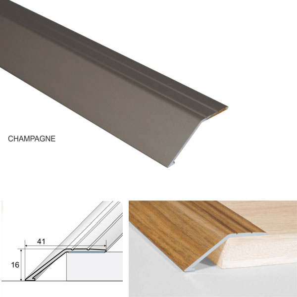 Door Thresholds Ramp Non Slip Connecting wooden, Laminate, Carpet, Vinyl, tiled floors Aluminium