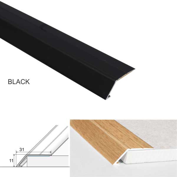 Door Thresholds Ramp Self Adhesive For Connecting Wooden, Laminate, Carpet, Vinyl Floors Aluminium