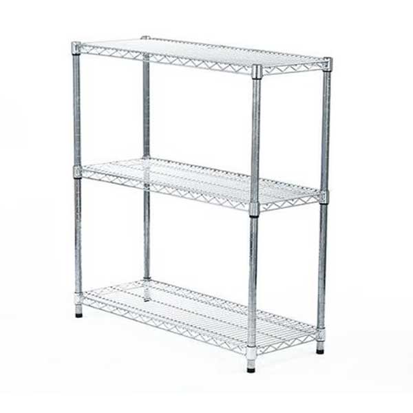 Durable Chrome Plated Wire Mesh Silver Trolley