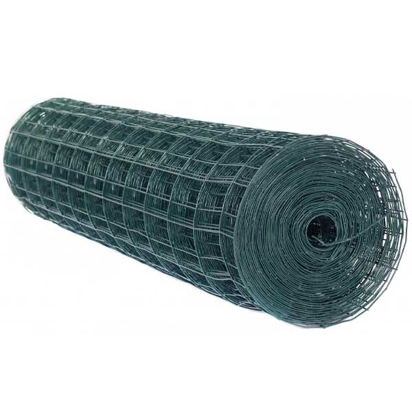 Durable Green PVC Coated Wire Mesh Garden Fence Roll