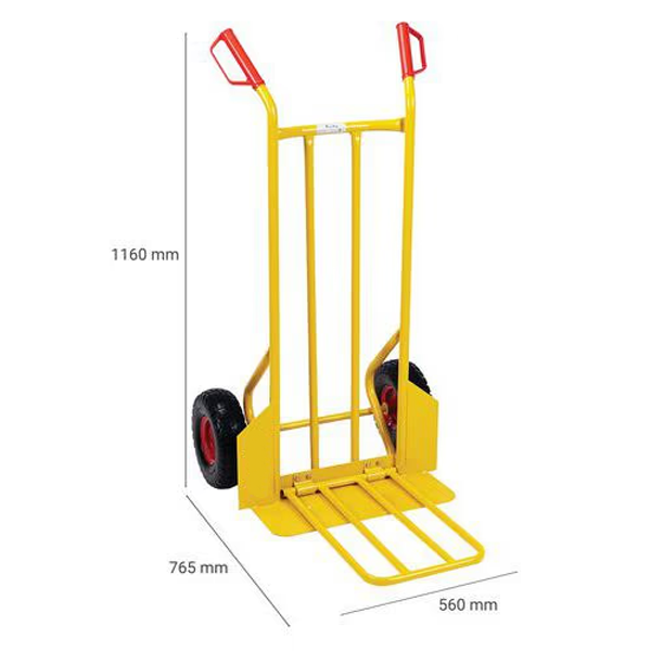 Durable Steel Sack Truck with Combination Platform