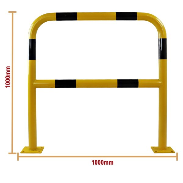 Durable Steel Yellow & Black Bolt Down Barrier