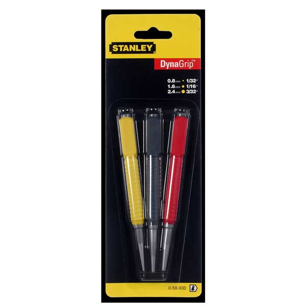 Precision Nail Setter Ergonomic Grip & Easy Alignment for Trim Work (3 Piece)