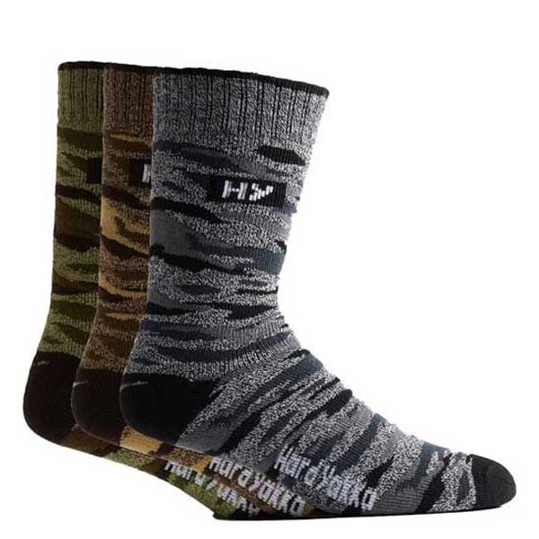 Eco Camo Socks with Green Beanie