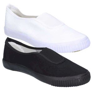 Elastic Gusset Canvas Plimsolls