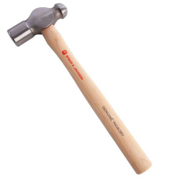 Polished & Chamfered Striking Face Ball Pein Hickory Handle Hammer - 40oz