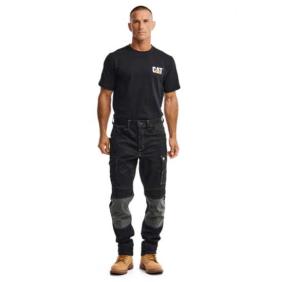 Essential Jet Black Sports Cargo Holster Work Pants