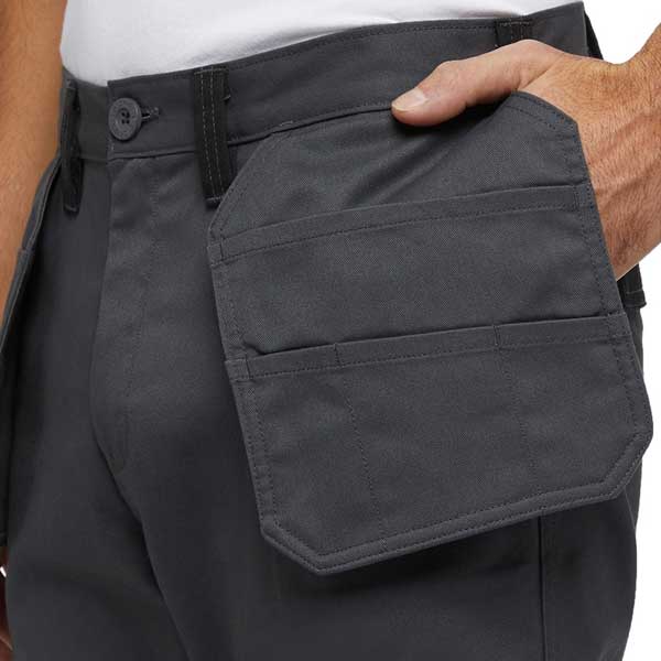 Men's Charcoal Black Holster Pocket Trousers