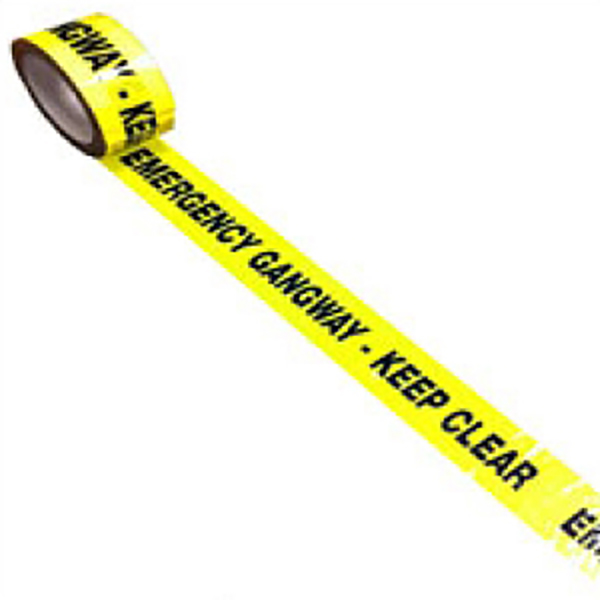 Exhibition Emergency Gangway Tape – Keep Clear Safety Marking