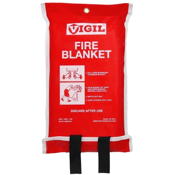 Fiberglass Fire Blanket for Kitchen & Home, Emergency Blankets for Fire Safety