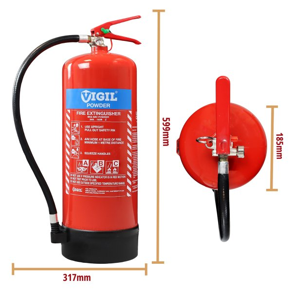 FireShield 9kg ABC Powder Fire Extinguisher
