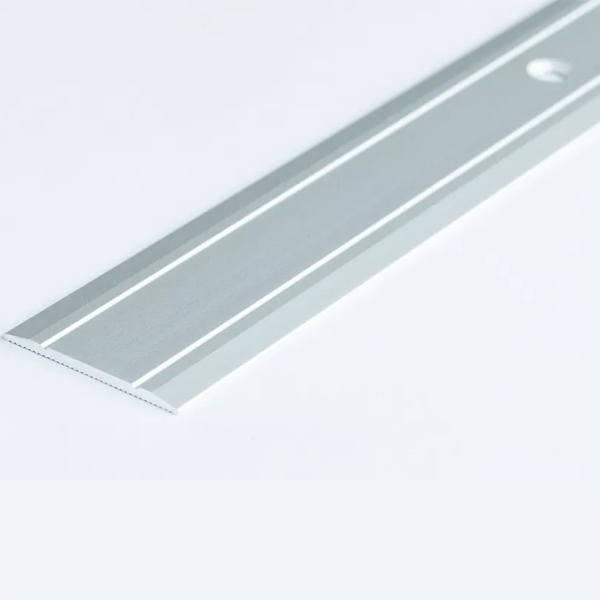 Aluminium Flat Screw Fix Door Trim Threshold Floor Edging Bar For Doorways, Room Entryways