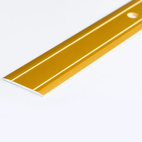 Aluminium Flat Screw Fix Door Trim Threshold Floor Edging Bar For Doorways, Room Entryways
