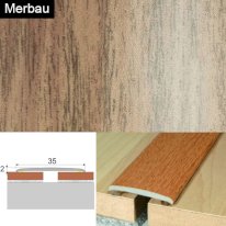 Flat Aluminium Wood Effect Door Thresholds Self Adhesive