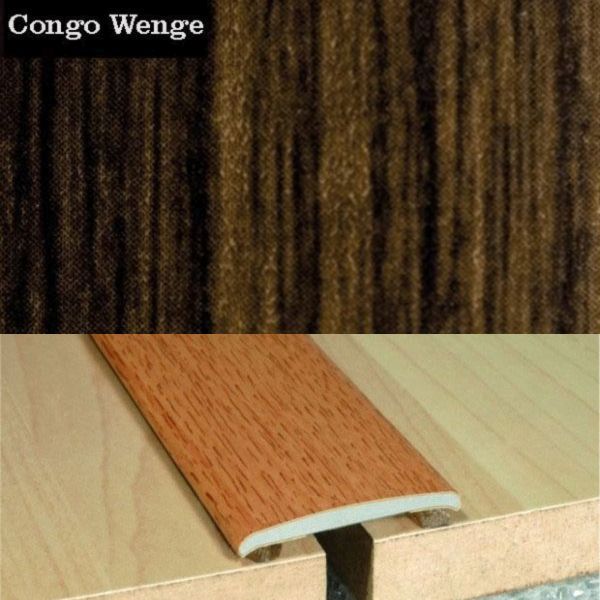 Flat Aluminium Wood Effect Door Thresholds Self Adhesive