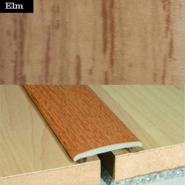 Flat Aluminium Wood Effect Door Thresholds Self Adhesive
