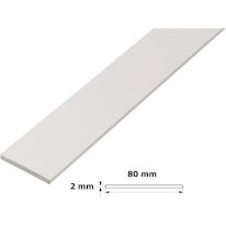 Flat BAR Trim Door Window Architrave White PVC Cover Strip