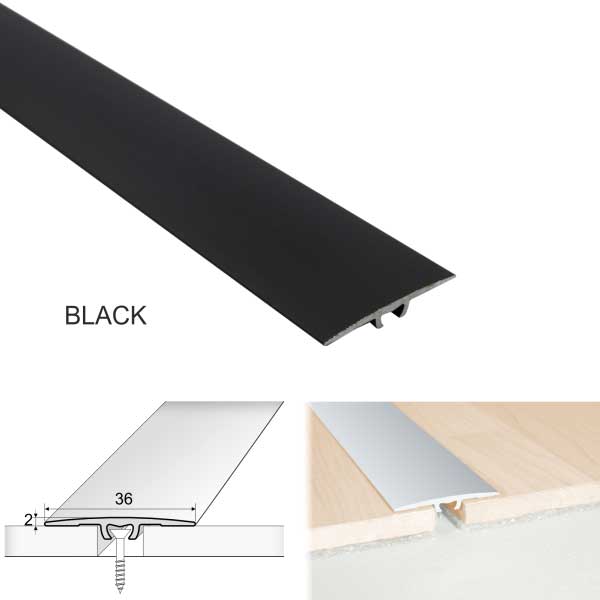 Flat Door Threshold For Luxury Click Vinyl Flooring Aluminium