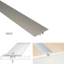 Flat Door Threshold For Luxury Click Vinyl Flooring Aluminium