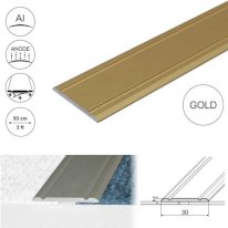 Flat Door Threshold Self Adhesive For Wooden, Laminate, Carpet Vinyl Flooring Aluminium
