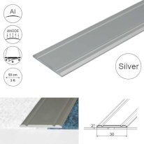 Flat Door Threshold Self Adhesive For Wooden, Laminate, Carpet Vinyl Flooring Aluminium