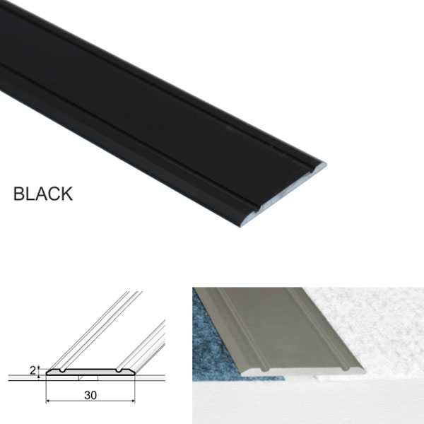 Flat Door Threshold Self Adhesive For Wooden, Laminate, Carpet Vinyl Flooring Aluminium