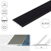 Flat Door Threshold Self Adhesive For Wooden, Laminate, Carpet Vinyl Flooring Aluminium