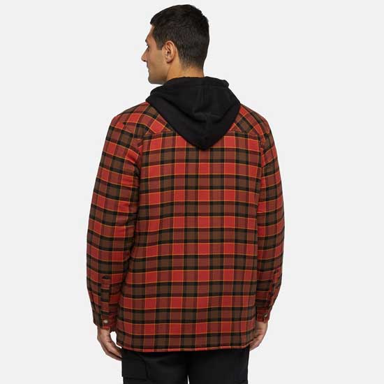 Fleece Hooded Flannel Shirt Jacket for Men