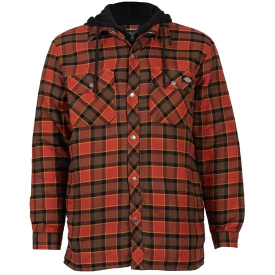 Fleece Hooded Flannel Shirt Jacket for Men