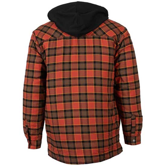 Fleece Hooded Flannel Shirt Jacket for Men