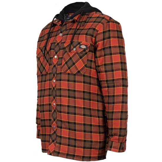 Fleece Hooded Flannel Shirt Jacket for Men