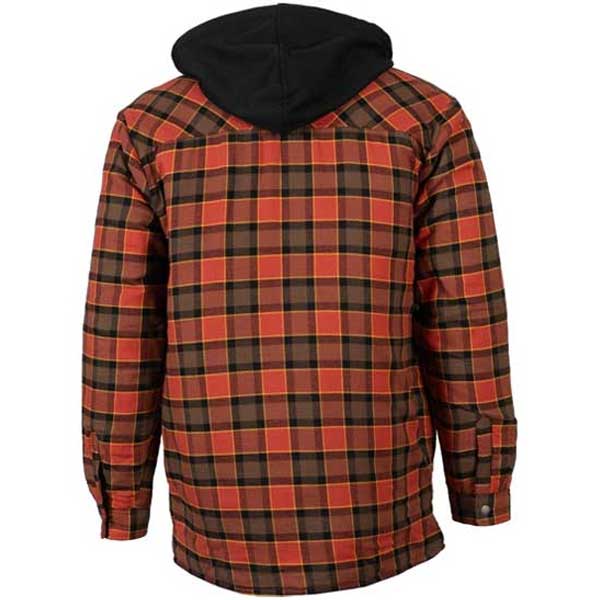 Fleece Hooded Flannel Shirt Jacket for Men